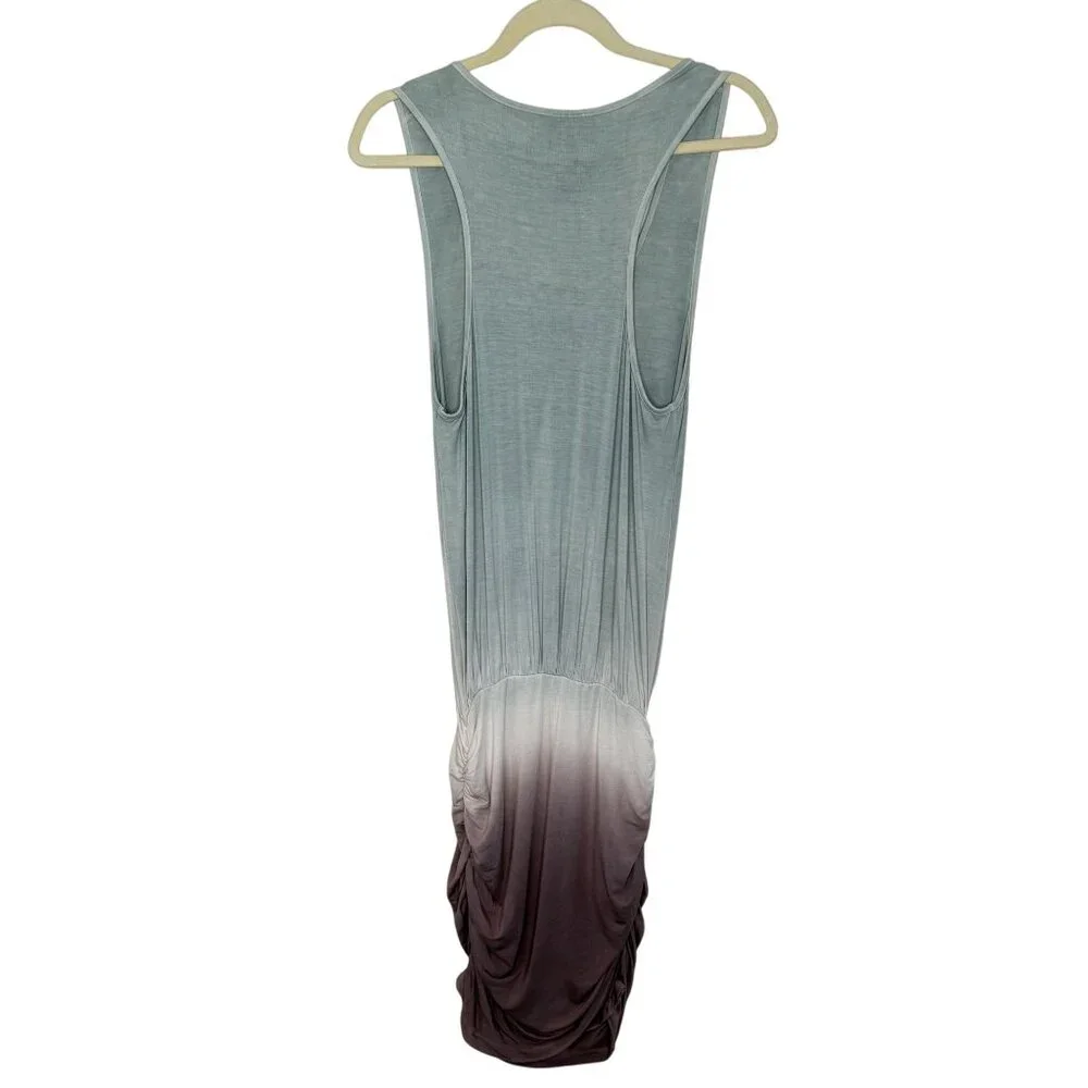 Young Fabulous & Broke Ombre Sleeveless Ruched Maxi Dress, M - Picture 2 of 8
